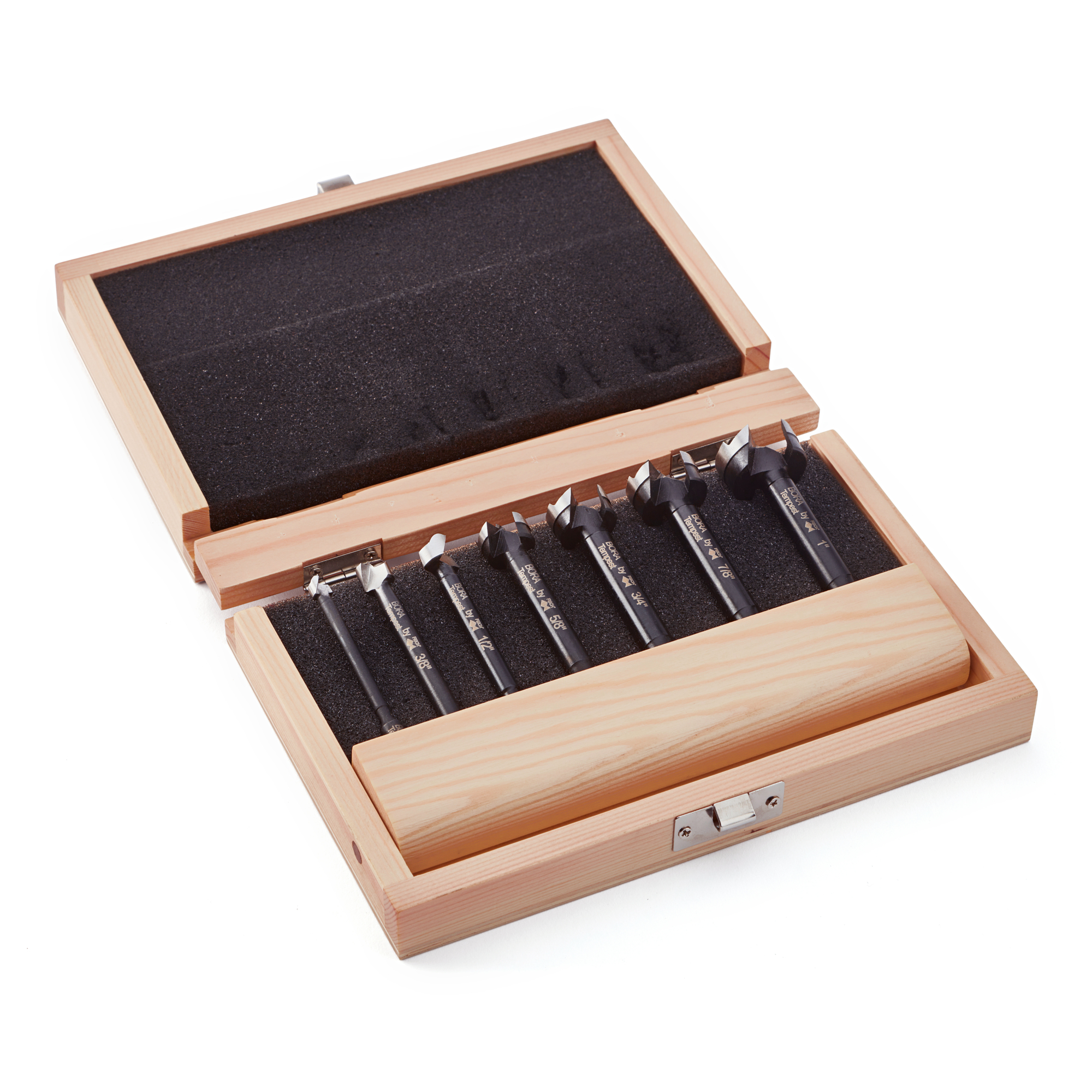 BORA, Tempest Forstner Bit: 7 Pc Set in Wood Box, Included (qty.) 1 Model# BFB-009867